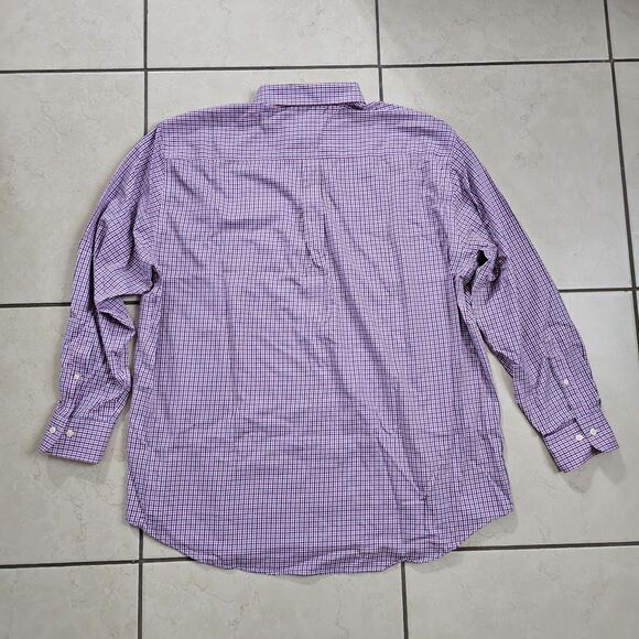 Peter Millar Nanoluxe Mens XXL Long Sleeve 100% Cotton Button Down Dress Shirt - Picture 10 of 10